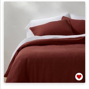 Casaluna King Heavyweight Linen Blend Duvet cover and shams